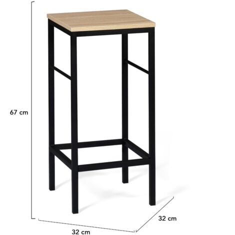 Set di 4 sgabelli da bar di design industriale DETROIT