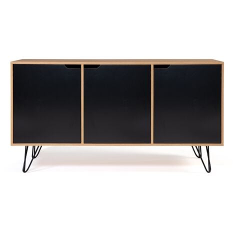 Credenza bassa vintage NOEMI 3 ante in legno