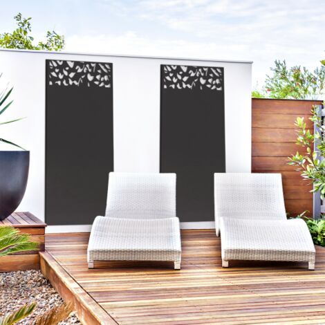Pannello decorativo universale 160 x 60 CM FLOWER grigio piano semi-traforato