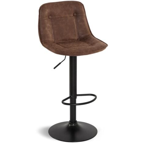 Set di 4 sgabelli da bar DENVER marrone vintage