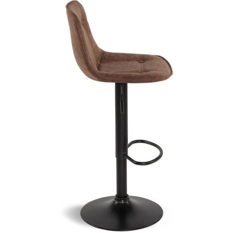Set di 4 sgabelli da bar DENVER marrone vintage