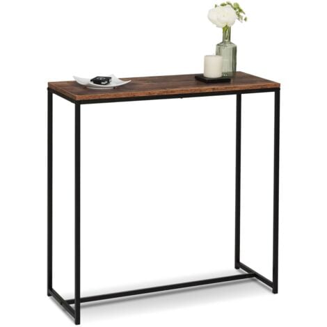 Consolle DAYTON con piano effetto invecchiato, design industriale