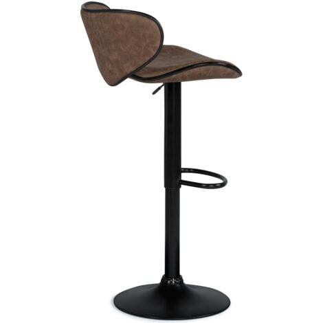 Set di 2 sgabelli da bar SAM vintage marrone