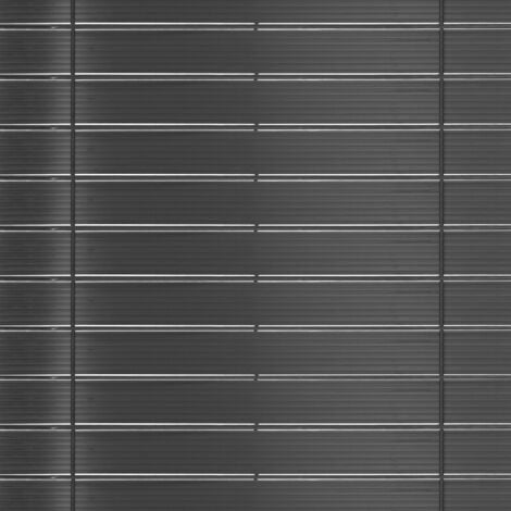 Set di lamelle oscuranti, arella in PVC grigio L.60 m per pannello a rete