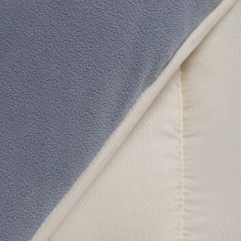 Piumino 220x240 CM ZOE polar biface grigio e crema 400 gr