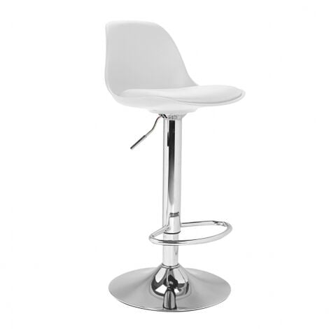 Set di 2 sgabelli da bar design bianchi KARL