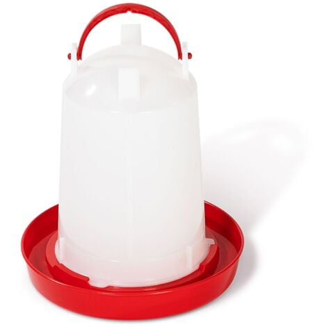 Mangiatoia E Abbeveratoio Automatico Per Galline - Set Pratico 6Kg/8.5L Con 4 Aperture - Foto 10