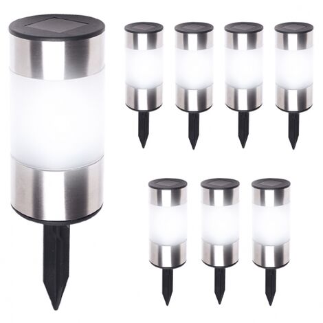 Set di 8 dissuasori di design 2 in 1 in acciaio inox