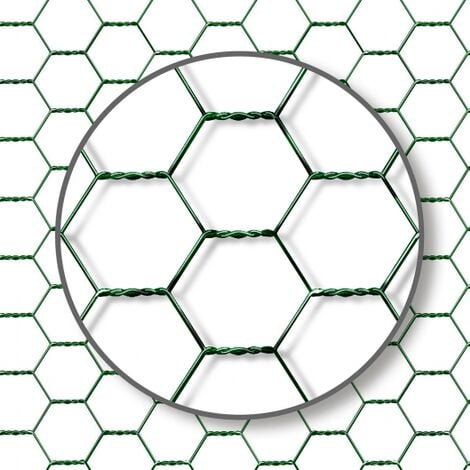 Recinzione per polli di 6 m² con rete metallica in acciaio zincato 3x2 M