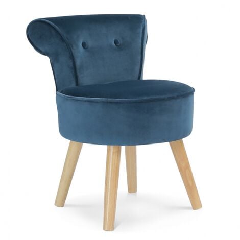 Poltrona CRAPAUD in velluto blu