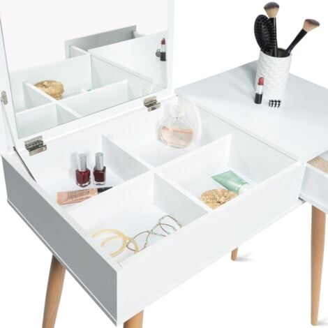 Toeletta con specchio pieghevole scandinavo LISA