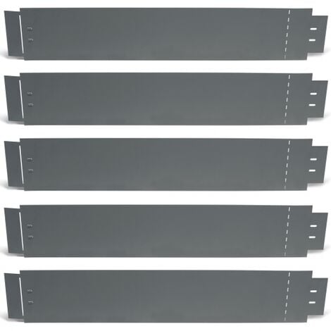 Bordature per prato 5 mt grigio antracite flessible altezza 14 cm x 5 pz