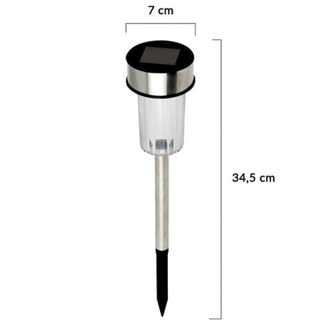 Set di 20 dissuasori solari da esterno LED, faretti da giardino per piantare