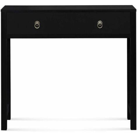 Consolle a 1 cassetti legno nero YANG