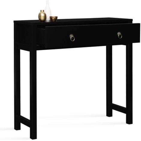 Consolle a 1 cassetti legno nero YANG