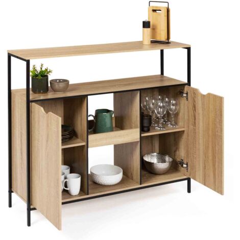 Mobili da bar con porte e ripani dal design industriale DETROIT