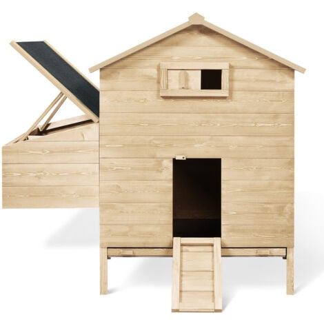 Pollaio chalet XXL con cassetta nido in legno