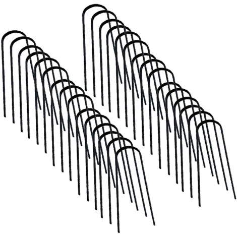 Confezione da 30 punti metallici per tessuto pacciamante da 10 CM