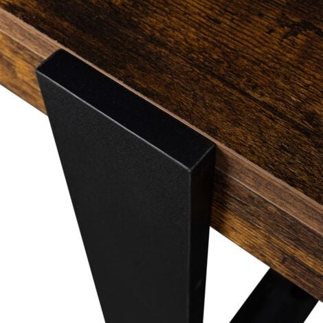 Consolle PHOENIX in legno effetto invecchiato e nero