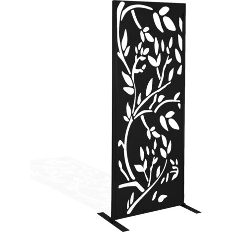 Pannello decorativo universale 150 x 50 CM LIS nero opaco
