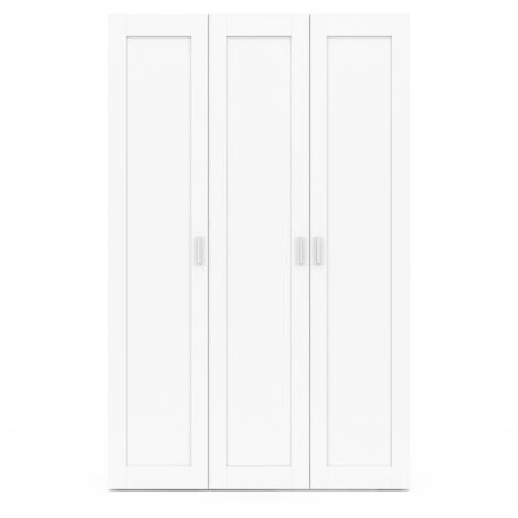 Armadio Bambini Vicawu 3 Ante Bianco - Con Cassetti E Ripiani, 91x180cm | Armadio Guardaroba Bambina