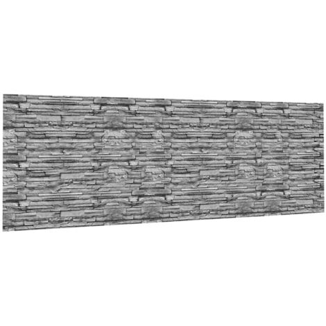 Schermo oscurante 1,8 x 10 M con motivo pietra grigia 160 gr/m²