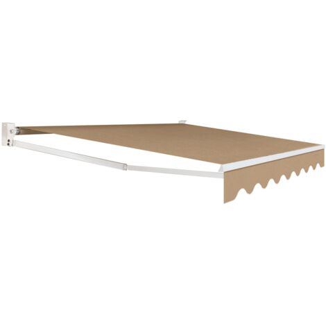 Tenda da sole manuale 3,80x3 m color tortora