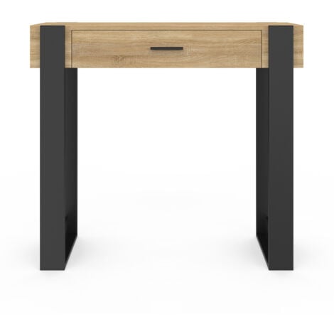 Consolle PHOENIX in legno e nero a 1 cassetto