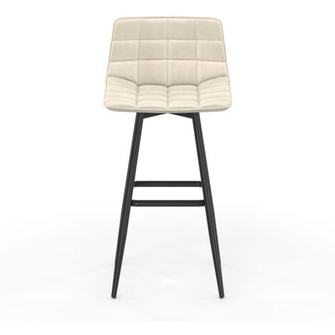 Set di 4 sgabelli da bar MADY beige