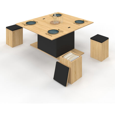 Tavolino Trasformabile Tavolo Basso Alzabile E Allungabile Tavolo