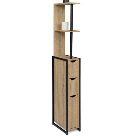 Mobile TV dal design industriale vintage con 2 ante scorrevoli marrone