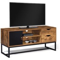 Porta TV CHICAGO a 2 cassetti con armadio dal design industriale