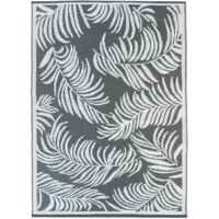 Tappeto per esterni COCO tropical grigio e bianco 180 x 280 CM
