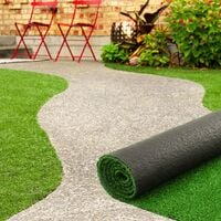 Erba artificiale 1x10 M spessore 7 mm per giardino e balcone