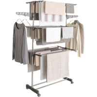 Stendibiancheria inox MAXIMA grigio pieghevole Alt. 145 cm