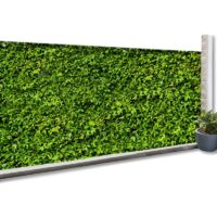 Rete ombreggiante 2x10m, telo rotolo per recinzione giardino 160g/m², stampa fogliame