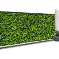 Rete ombreggiante 1x10m, telo rotolo per recinzione giardino 160g/m², stampa fogliame