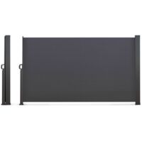 Tenda laterale retrattile esterna 180 x 500 CM grigio antracite