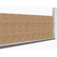 Schermo oscurante 1,5 x 10 M con effetto claustra in legno 160 gr/m²