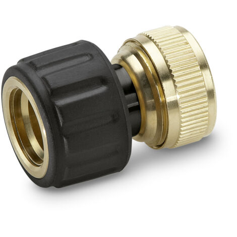 Kärcher Messing Schlauchkupplung 1/2" und 5/8" mit Aqua Stop