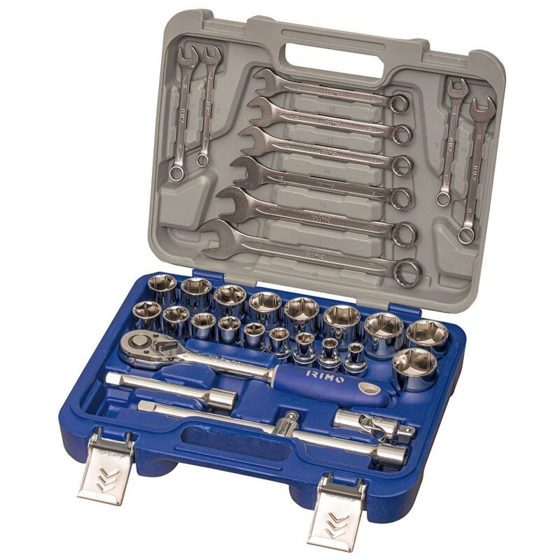LLAVE VASO HEXAG. 1/2 C/LLAVE COMB. CARRAC C.V. IRIMO 33 PZ
