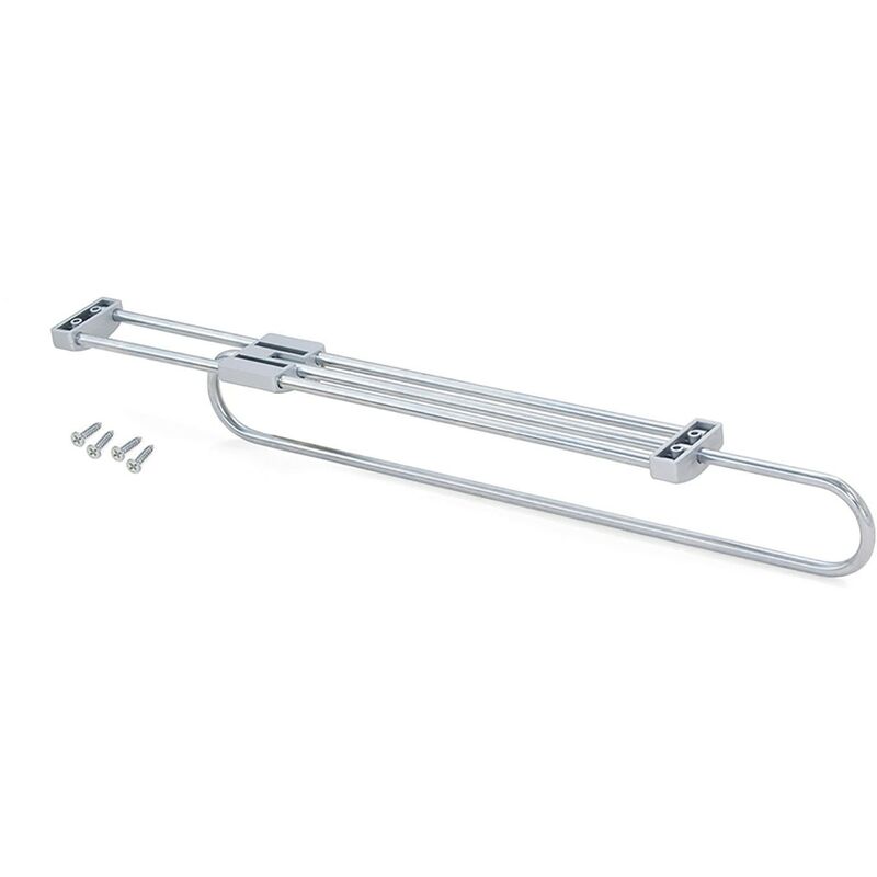 COLGADOR ARMARIO 350MM PL/AC PINT.ALUM. SELF EMUCA