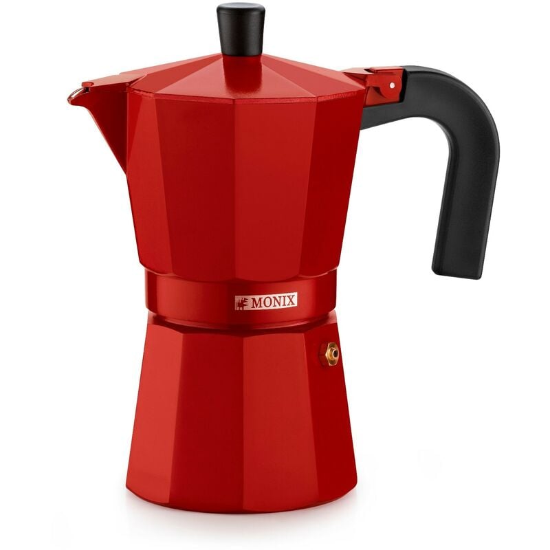 CAFETERA COC 3 TAZAS VITRO ALU FRESA MONIX