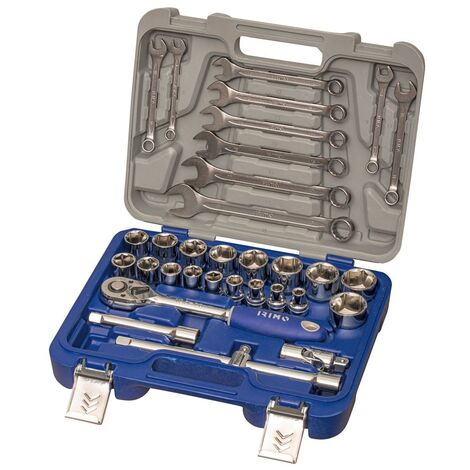 LLAVE VASO HEXAG. 1/2 C/LLAVE COMB. CARRAC C.V. IRIMO 33 PZ