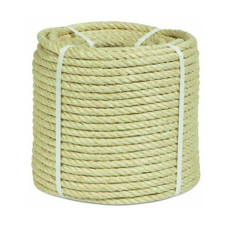 CUERDA TORCIDA 06MM SISAL NAT 4 CABOS HYC 200 MT