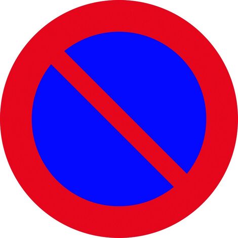 SEÑAL VIAL 700X700MM METALICA PROHIBIDO ESTACIONAR V10041