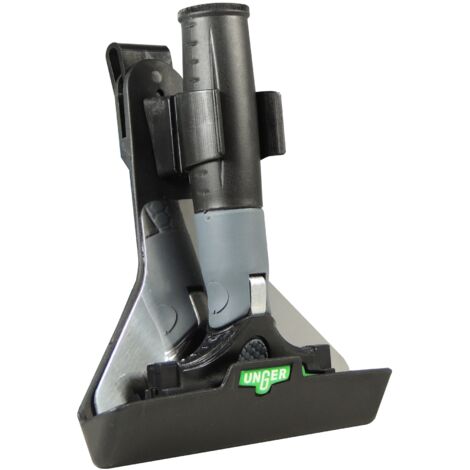 Raschietto per vetro + fondina Unger ErgoTec Ninja Combo (larghezza 10 cm, angolo regolabile: 0° - 30°, ampia superficie del raschietto, facile sostituzione della lama, raschietto per vetro) ENH10