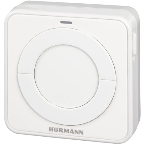 Hörmann 4511652 pulsante a parete / radio - pulsante interno FIT 2-1 BS  per 2 funzioni, possibilità di collegamento per max. 2 comandi tramite cavo, ad es. interruttore a chiave  Dimensioni: 8 x 8 x 