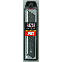 Lame di ricambio Tajima (lame, frese), lama da 18 mm, risultati di taglio ottimali - 50 pezzi in custodia rigida -LCB50RB50H