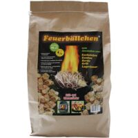 Accendino per caminetto RaiffeisenWaren, accendifuoco, palle di fuoco 4,0 kg (accendino ecologico, realizzato con prodotti naturali - cera, legno naturale tempo di combustione ca. 10 min)